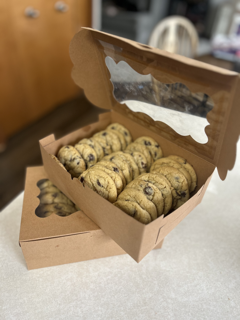 Boxed up cookies